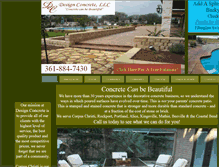 Tablet Screenshot of designconcrete-llc.com